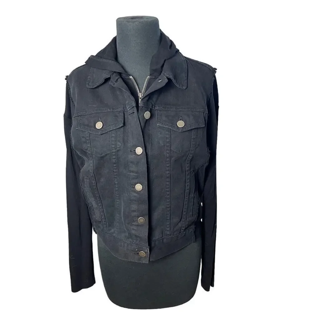Bailey 44 “Janis” Olive Hooded Jacket, Minimalist, Coastal, weekend, beach, XS/S